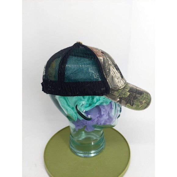 Albina Asphalt Green Camoflauge Hook n Loop Hat American Flag - Picture 2 of 6
